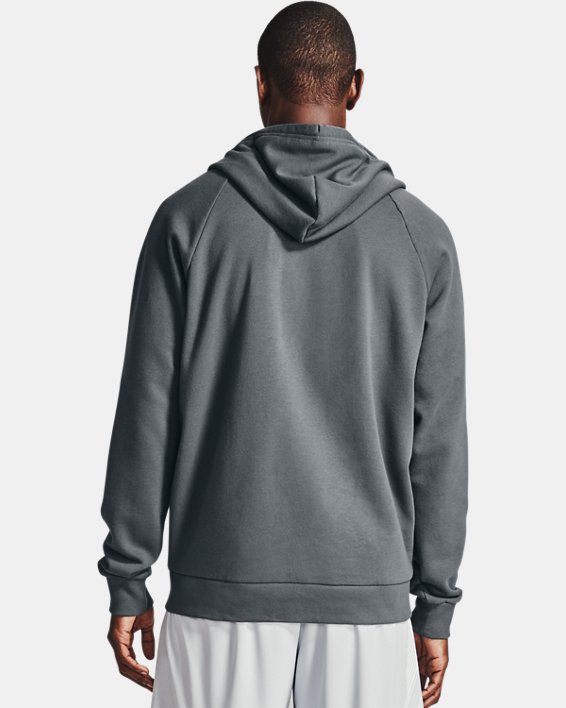 Men's UA Rival Cotton Full Zip Hoodie in Gray image number 2